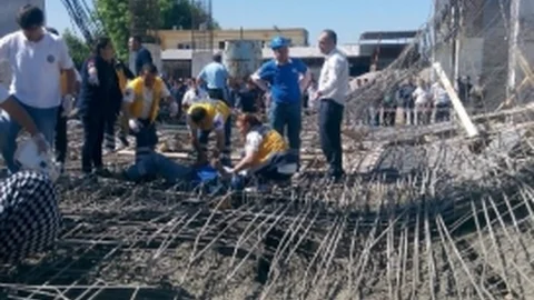 Kahramanmaraş'ta İnşaat Çöktü