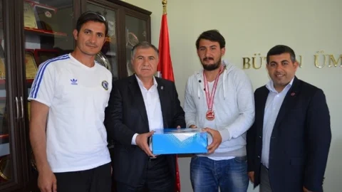 Adıyamanlı Sporcu Mesut Tükenmez Ziyarette Bulundu