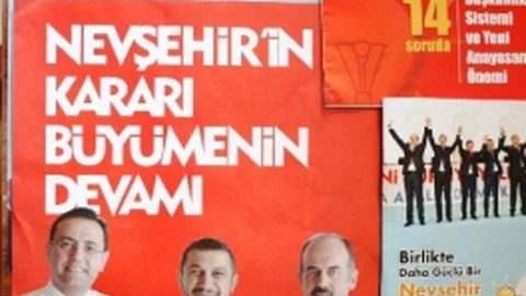 Nevşehir'de Seçim Broşürleri Dağıtılmaya Başlandı