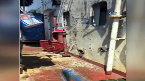 Tuna-1 Gemisindeki Saldırı Hasarı Görüntülendi
