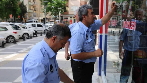 Haliliye'de Ruhsatsız İş Yeri Mühürlendi