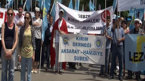 Kırım Tatarları Anma Mitingi Başkent'te Yapıldı