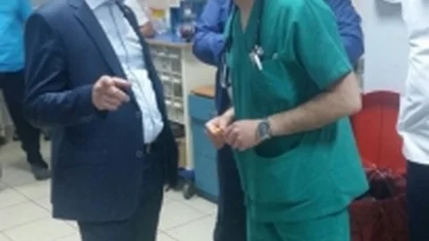 Çanakkale'de Yaralı Askere Ziyaret Yapıldı