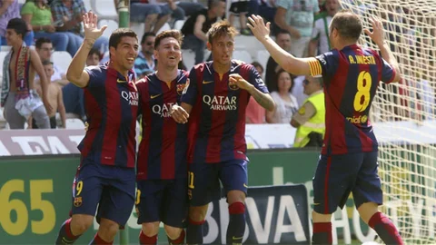 Messi, Neymar ve Suarez'den Tarihi Performans
