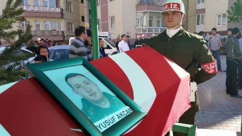 Bolu'da Şehit Askerin Cenazesi Düzenlendi