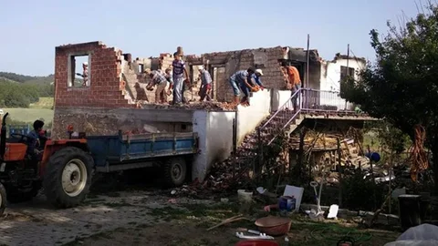 Manisa'da Yangından Sonra Yardım Eli