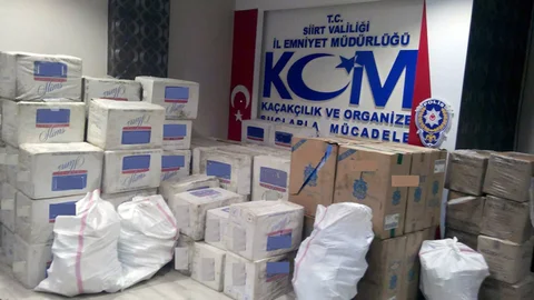 Siirt'te Kaçak Sigara Operasyonu