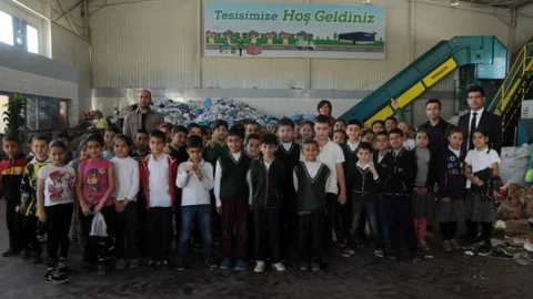 Gaziantep'te Öğrenciler MÖP Tesisini Ziyaret Etti