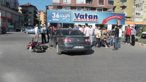 Zonguldak'ta Motosiklet Kazası
