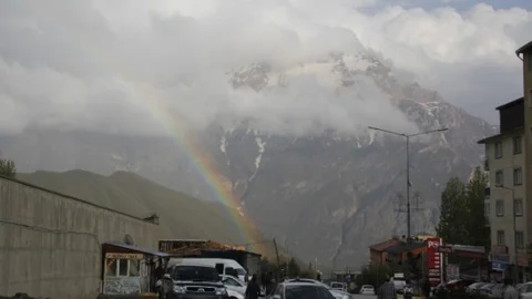 Hakkari'de Gök Kuşağı Görüntüsü