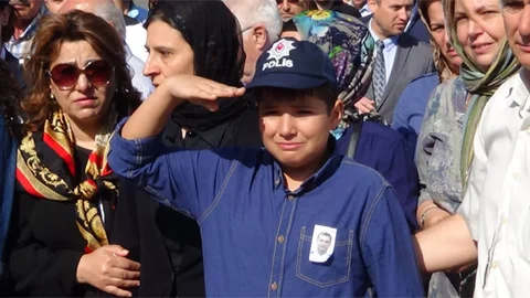 Çorlu'da Şehit Polise Veda Töreni Yapıldı