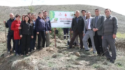 Erzincan'da Fidan Dikimi Yapıldı