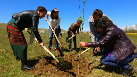 Edremit'te Kadınlar İçin Fidan Dikimi