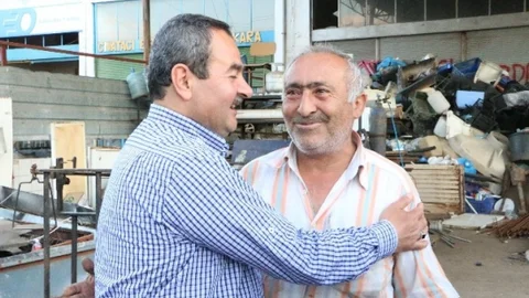 Hüseyin Samani Aksu'da Esnafı Ziyaret Etti