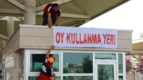 Kapıkule'de Seçim Sandıkları Kuruldu