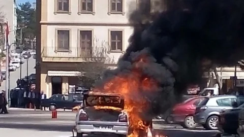 Kastamonu'da Otomobil Yangını