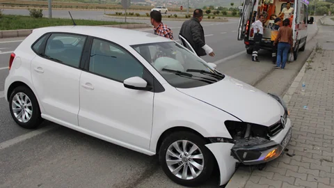 Samsun'da Trafik Kazası: 1 Yaralı