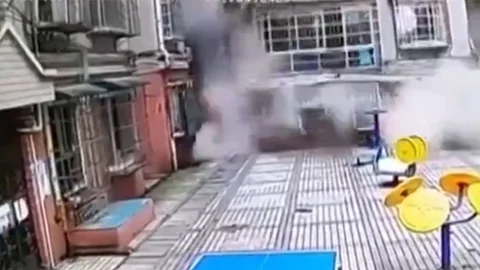 Guiyang'da Bina Çöktü