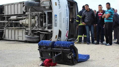 Tekirdağ'da İşçi Servisi Kazası