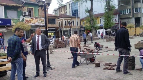 Çaycuma'da Yayalaştırma Projesi Başladı