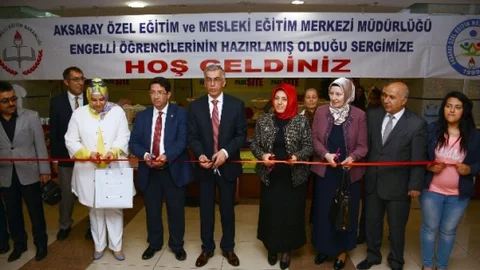 Aksaray'da Engelli Öğrenciler Sergisi Açıldı