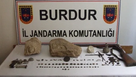 Burdur'da Tarihi Eser Operasyonu