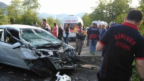 Giresun'da Trafik Kazası 5 Yaralı