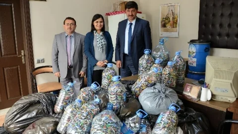 Tokat'ta 2 Ton Atık Pil Toplandı