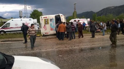 Isparta'da Miting Dönüşü Kaza
