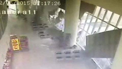 Burdur'da Otogar Tavanı Çöktü