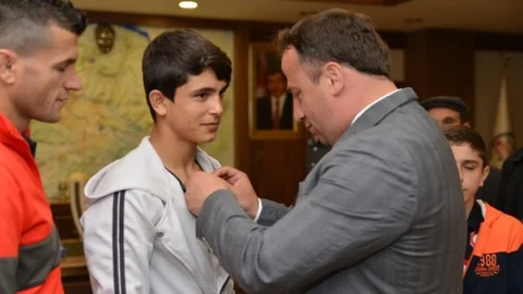 Erbaa'da Altın Madalya Sevinci