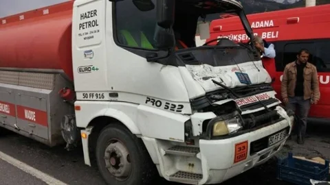 Niğde'de Tanker TIR'a Çarptı