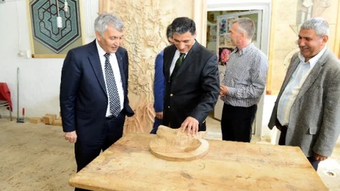 Isparta'da Ahşap Oymacılığı Atölyesi Ziyareti