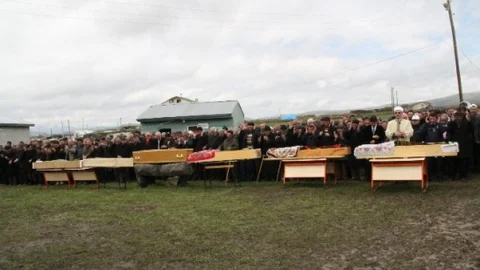 Ardahan'da Feci Kazada Hayatını Kaybedenlerin Cenazesi Yapıldı