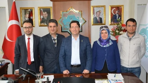 Aksaray'da Eczacılar Başkan Yazgı'yı Ziyaret Etti