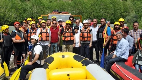 Tunceli'de Rafting Etkinliği Coşkusu
