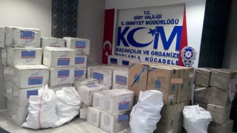 Siirt'te Kaçak Sigara Operasyonu