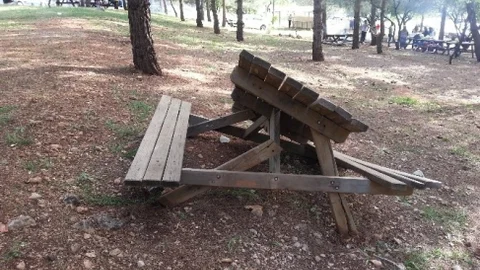 Ali Dağı'ndaki Piknik Masaları Tahrip Edildi