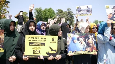 Edirne'de Mursi'ye İdam Karşıtı Protesto