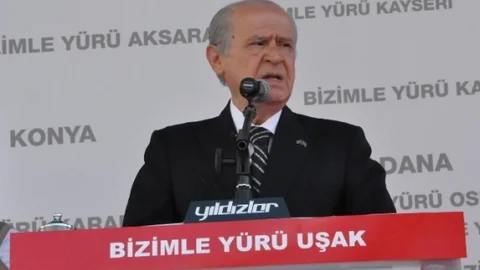 Devlet Bahçeli Uşak'ta Konuşma Yaptı