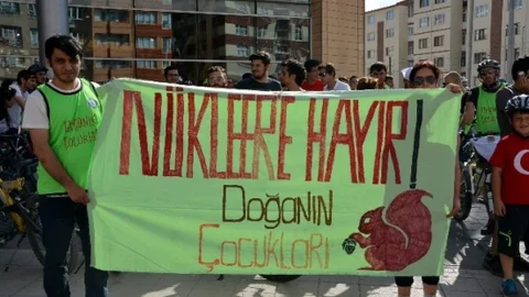 Eskişehir'de Bisikletli Protesto