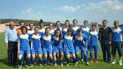 Bilecik'te Bayanlar Futbol Maçı