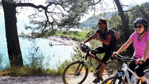 Gökova'da Bisiklet Turuna Katıldılar