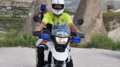 Ürgüp'te Motorize Trafik Polisi Göreve Başladı