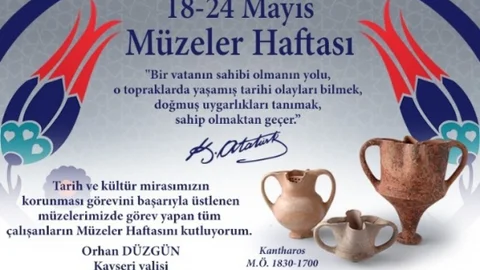 Vali Düzgün'den Müzeler Haftası Mesajı