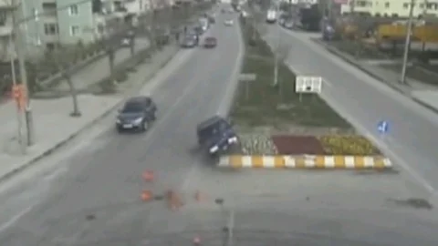 Çanakkale'de Trafik Kazaları Görüntülendi