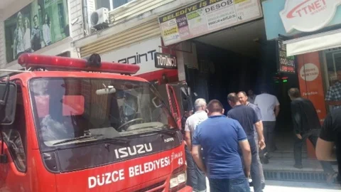 Düzce'de Bodrum Katında Yangın Alarmı