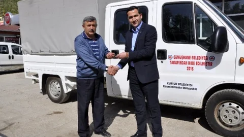 Gümüşhane Belediyesinden Araç Hibe Desteği