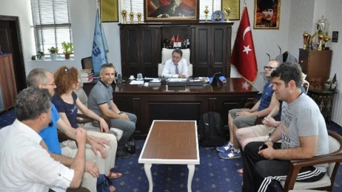 Edremit Belediyesi'nde Yabancı Ziyaretçiler