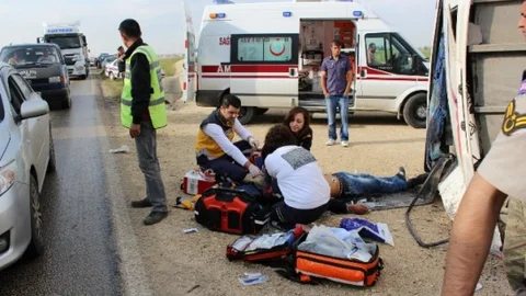 Tekirdağ'da İşçi Servisi Kazası